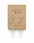 Peridot Moon Earrings