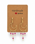 Ruby Moon Earrings