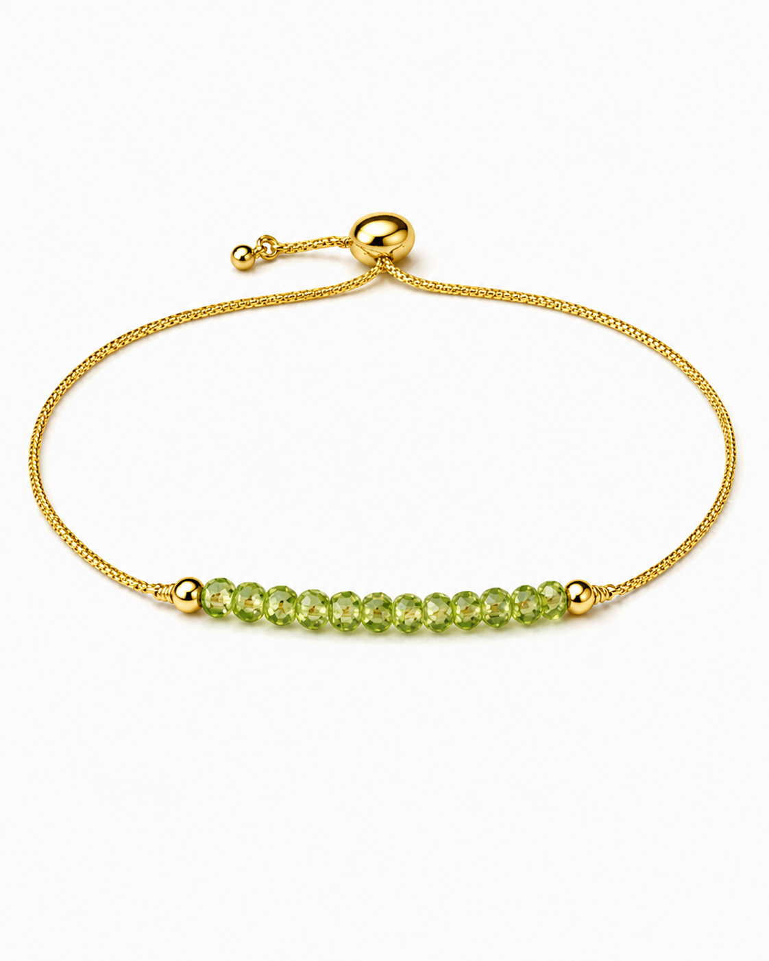 Peridot Adjustable Bracelet