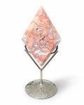 Cotton Candy Agate Diamond with Stand
