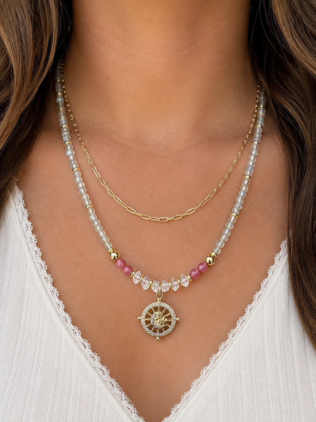 Pink Horizons Necklace