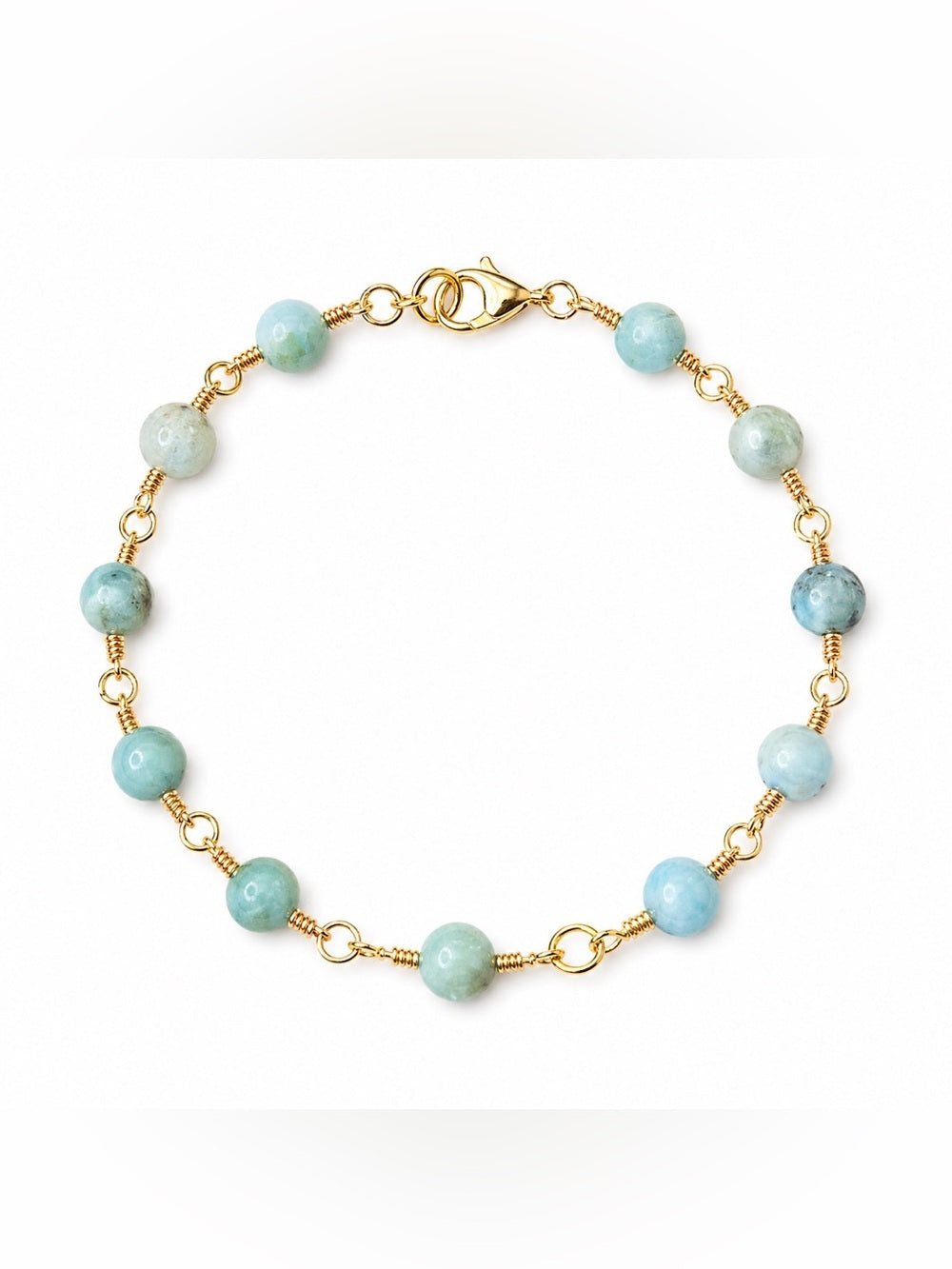 Handmade Larimar Bracelet