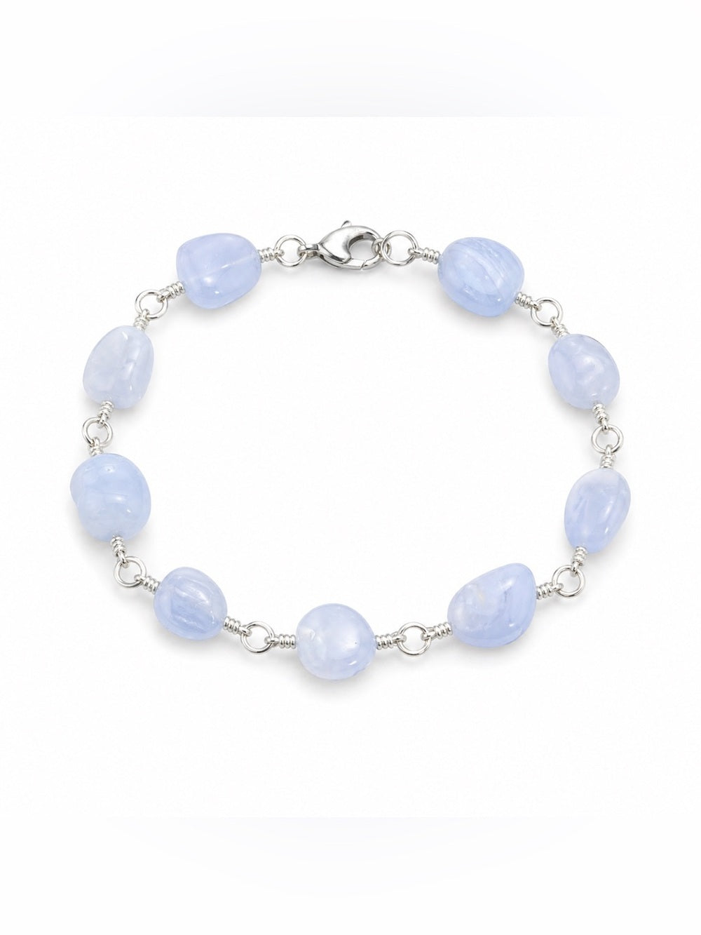 Handmade Blue Lace Agate Bracelet