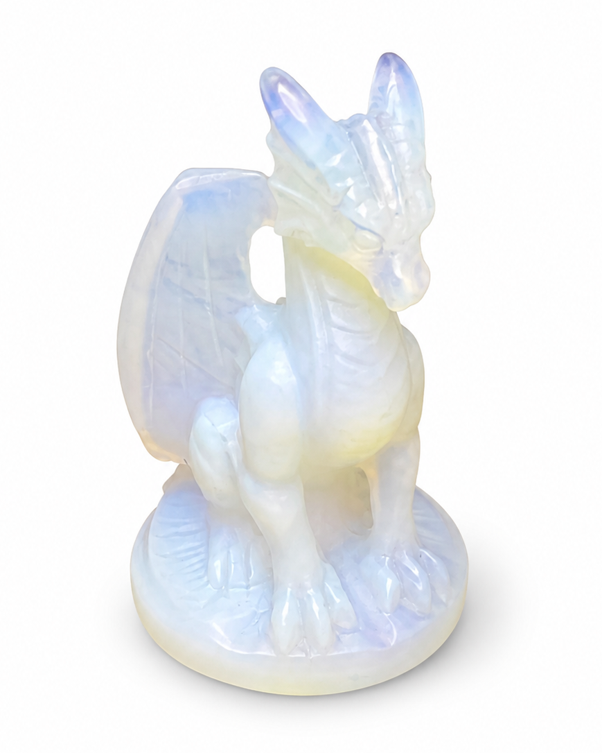 Opalite Dragon Carving