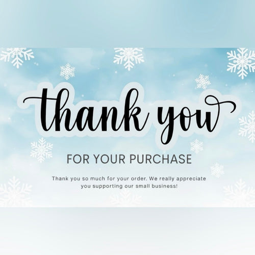 100 Count Customized Thank You Cards