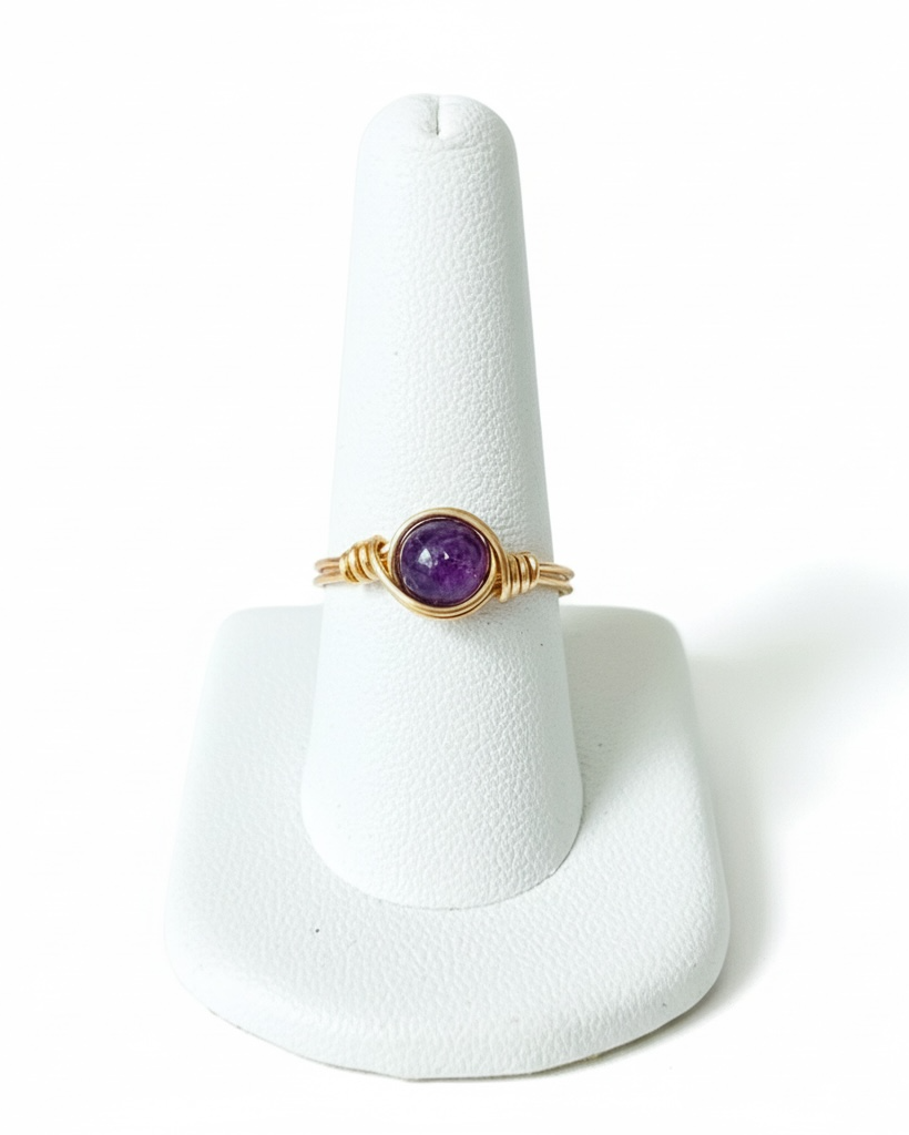 Single Stone Wrapped Rings