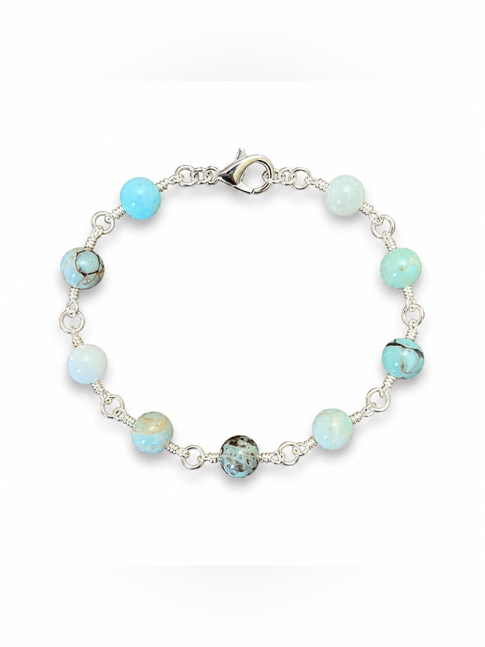 Handmade Larimar Bracelet