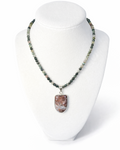 Indian Agate Necklace with Pendant