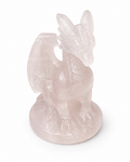 Rose Quartz Dragon Carving