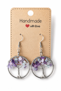 Fluorite Tree Of Life Earrings