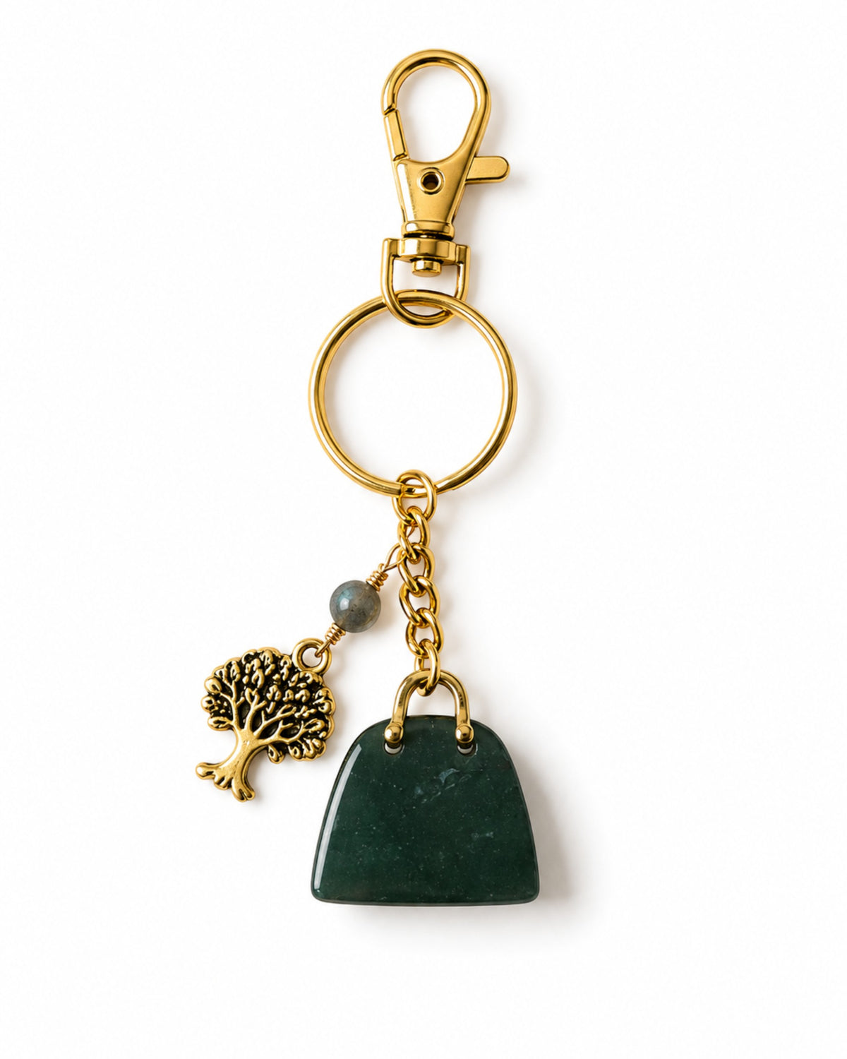Green Jade Bag Charm