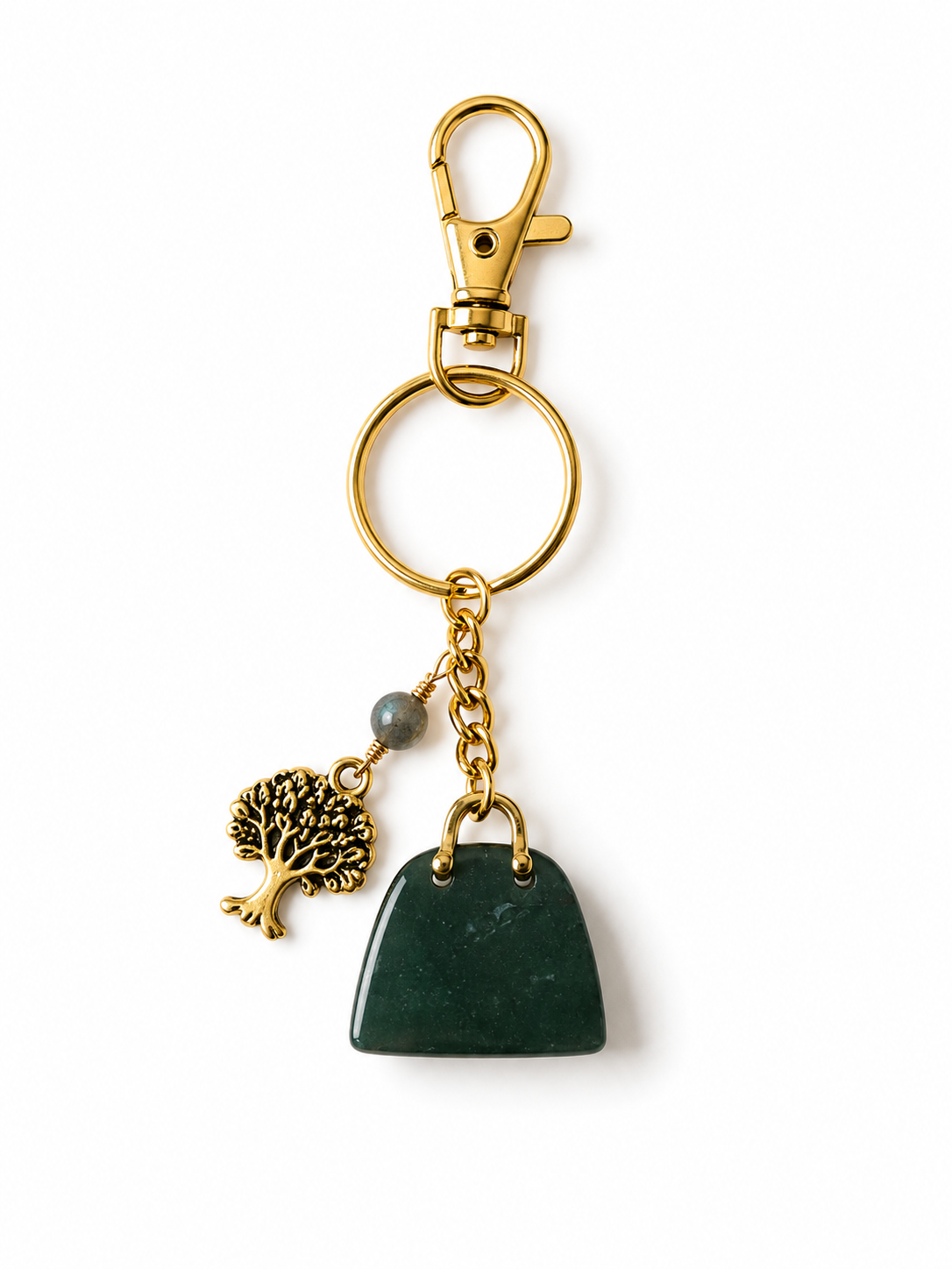 Green Jade Bag Charm