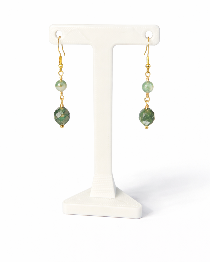 Moss Agate Earrings