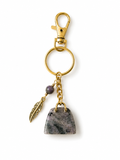 Rhodonite Bag Charm