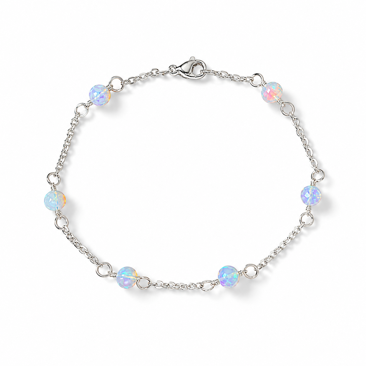 Ethiopian Opal Station Bracelet