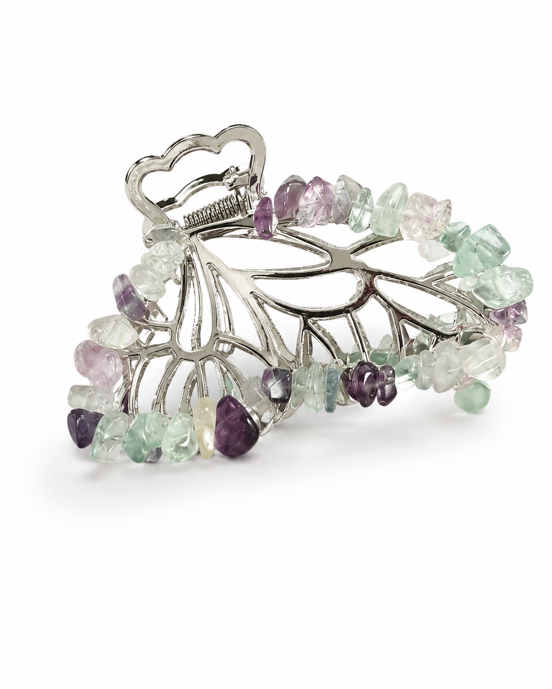 Fluorite Butterfly Clip