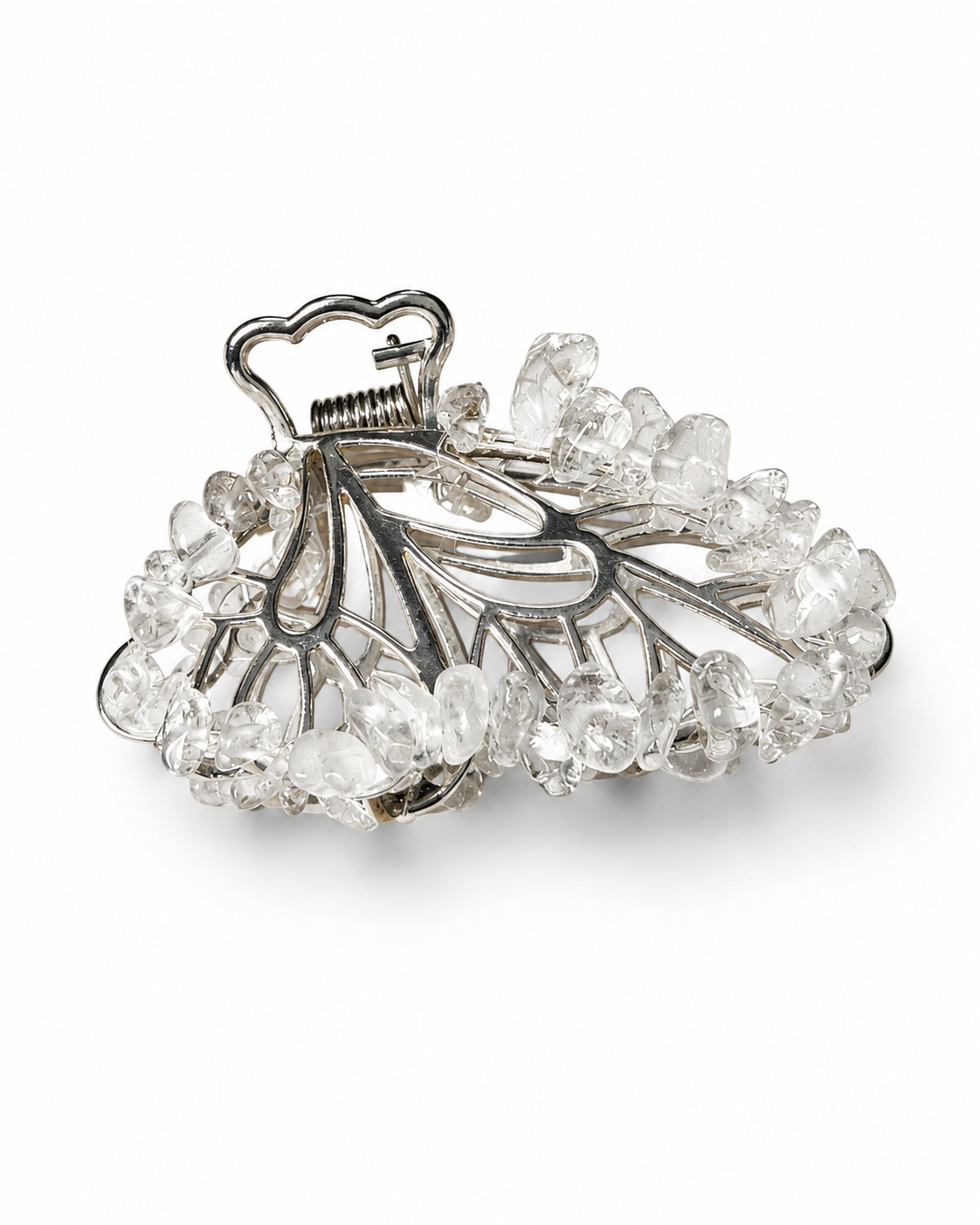 Clear Quartz Butterfly Clip