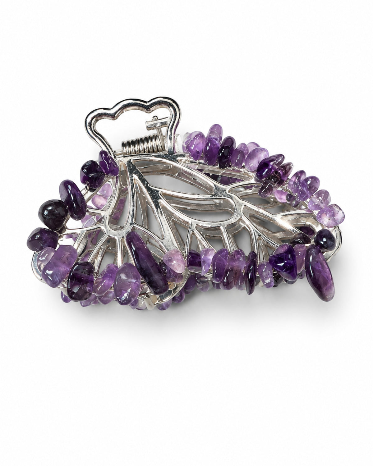 Amethyst Butterfly Clip