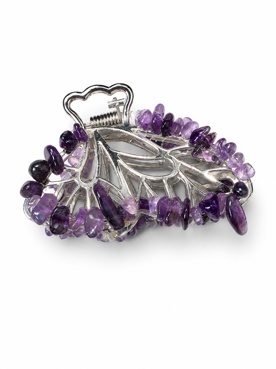Amethyst Butterfly Clip