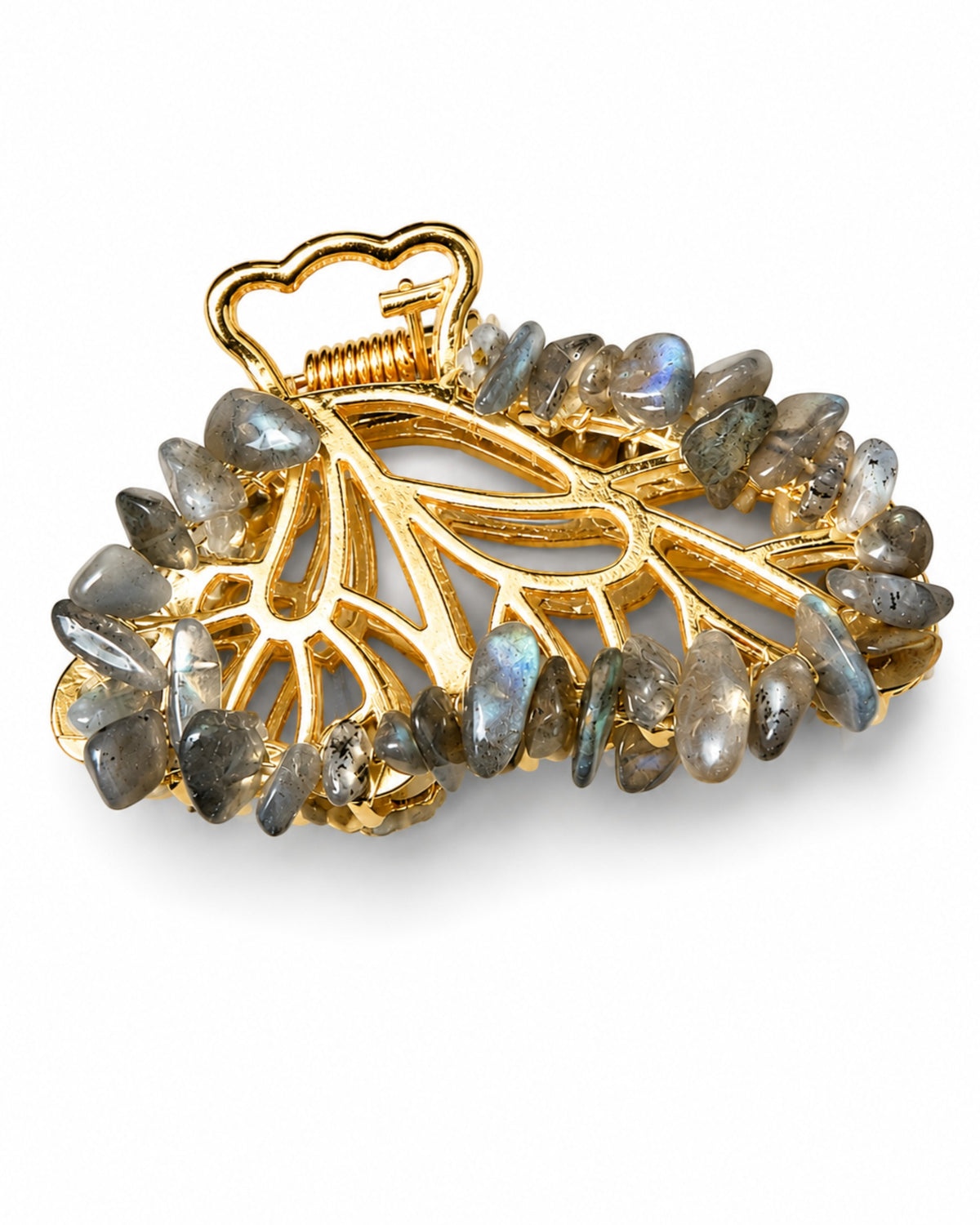 Labradorite Butterfly Clip