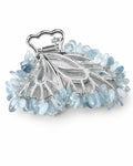 Aquamarine Butterfly Clip