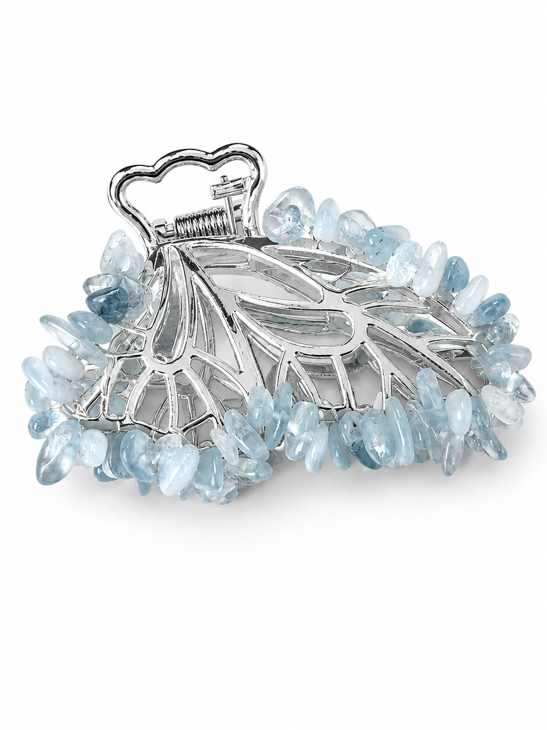 Aquamarine Butterfly Clip