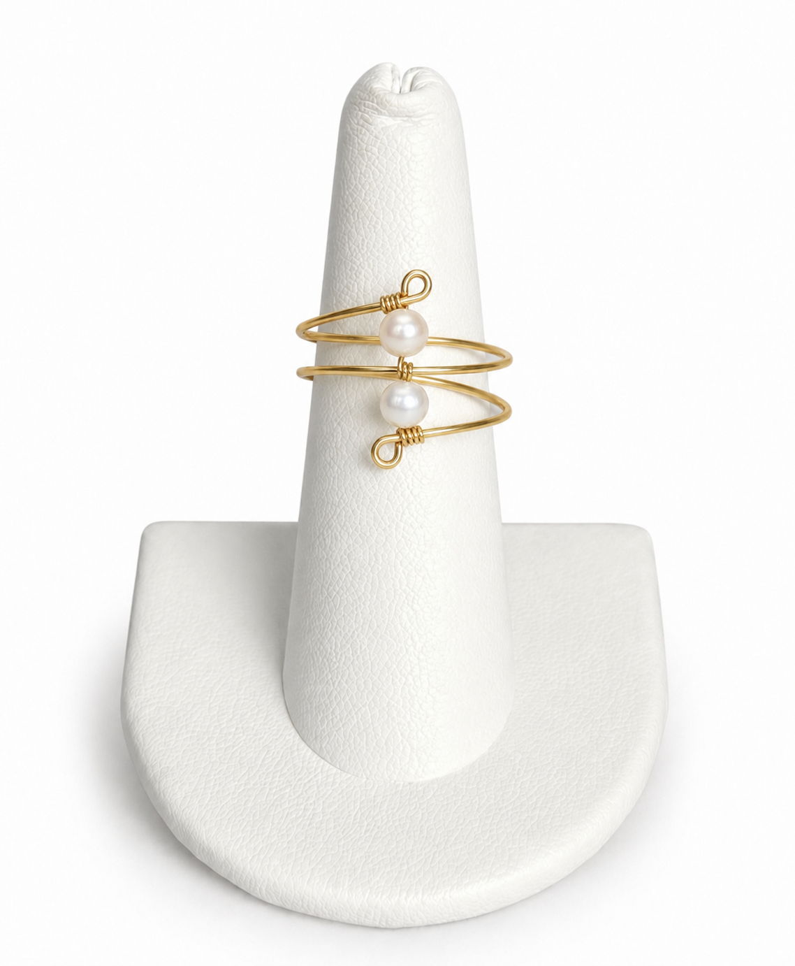 Double Bead Wrap Ring