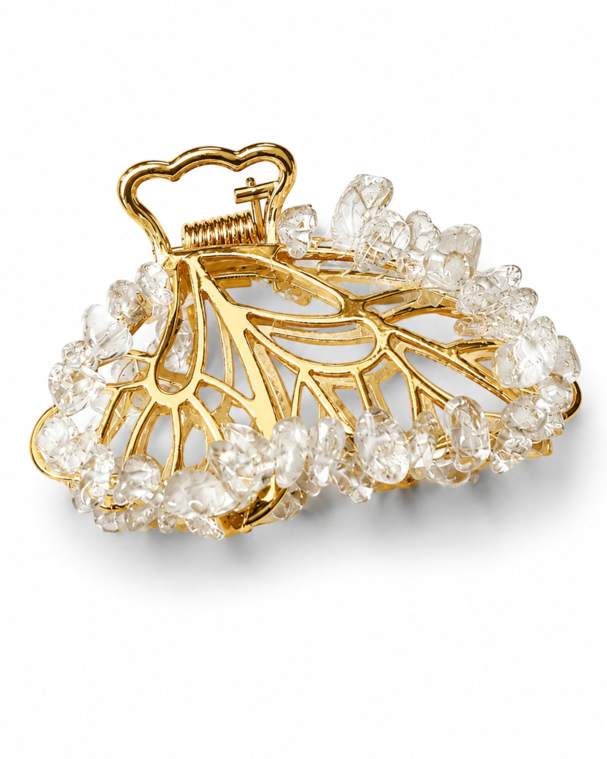 Clear Quartz Butterfly Clip