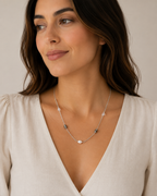 Handmade Labradorite and Moonstone Necklace