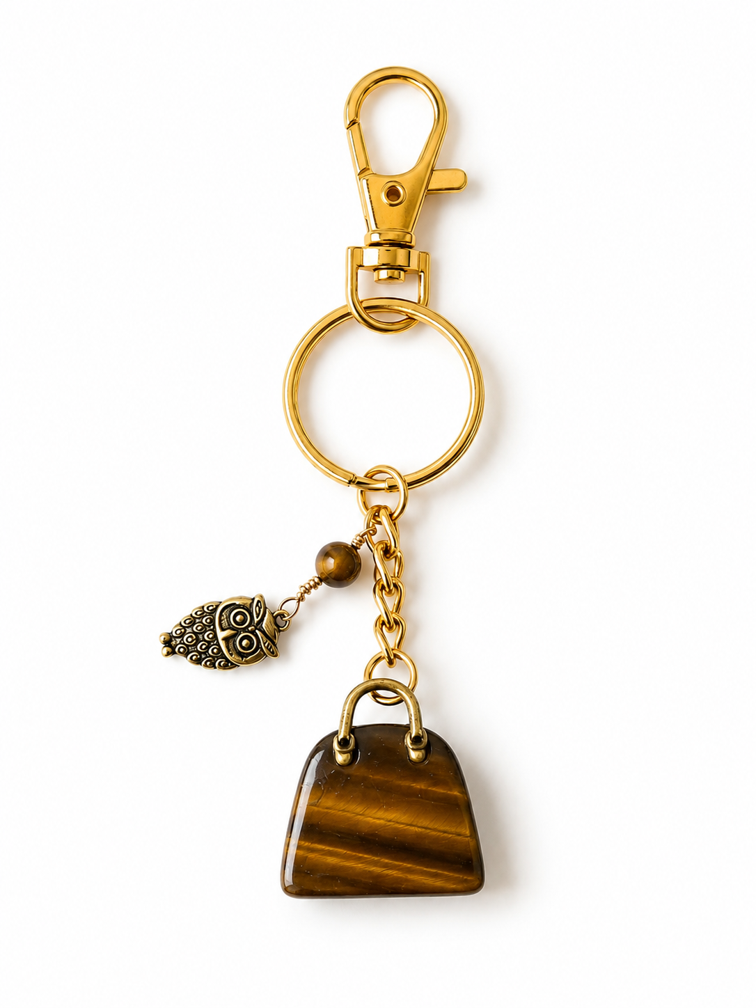 Tiger’s Eye Bag Charm