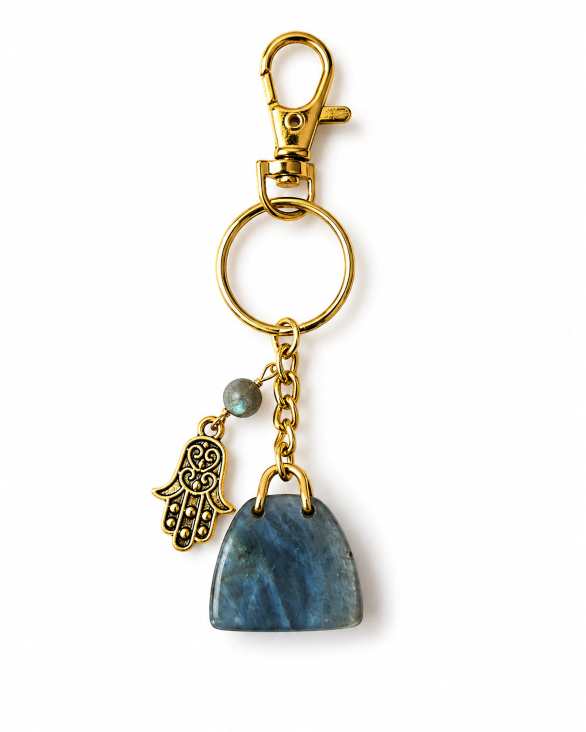 Labradorite Bag Charm