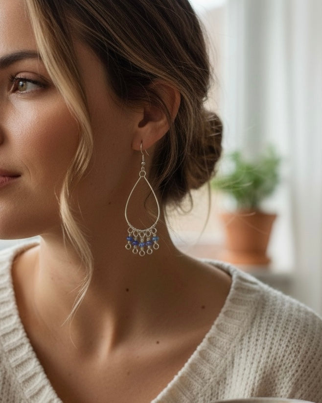 Ethiopian Opal Fringe Earrings