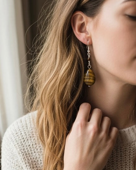 Tiger Eye Earrings