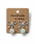 Larimar Bow Studs