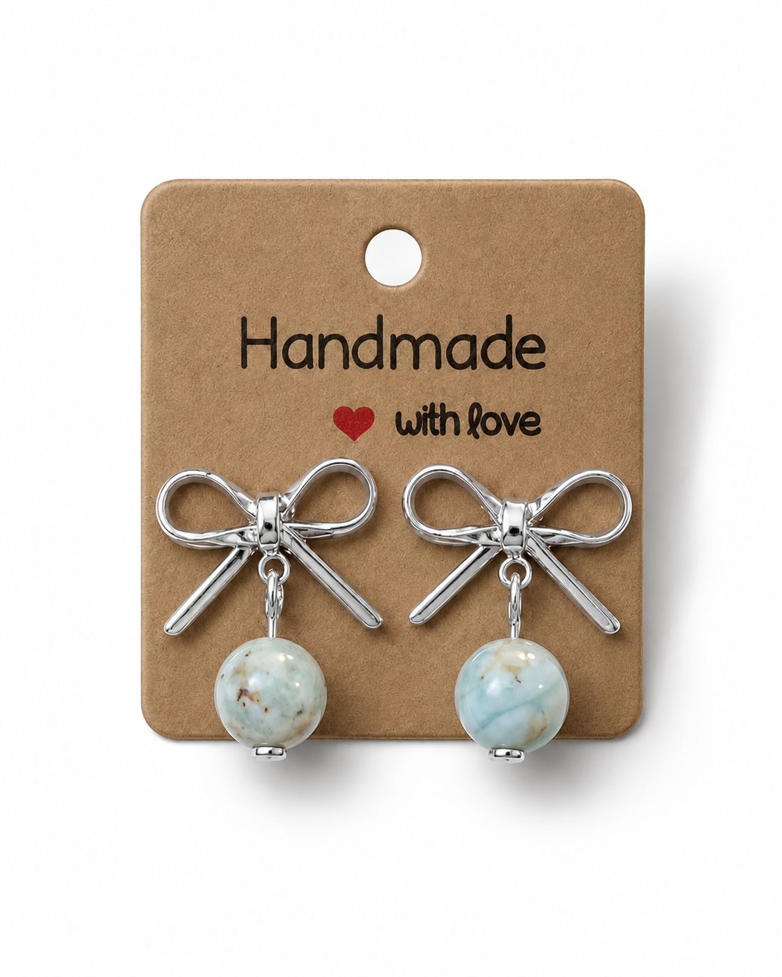 Larimar Bow Studs