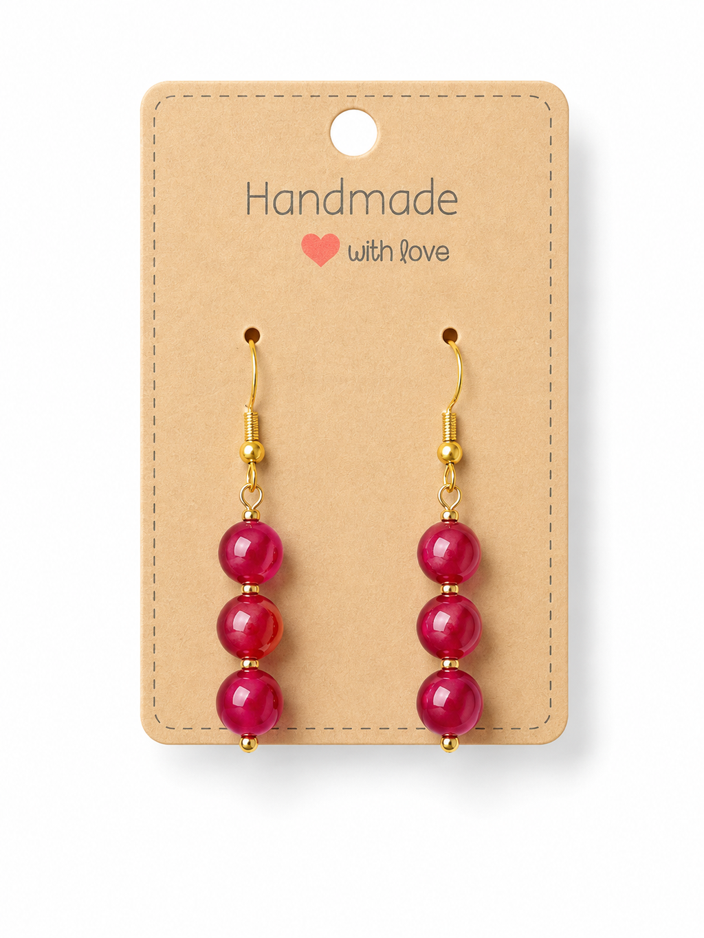 Ruby Dangle Earrings
