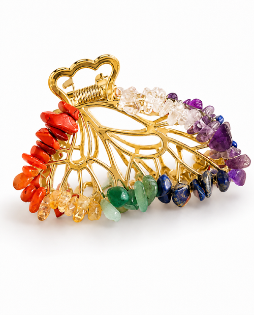 7 Chakras Butterfly Clip