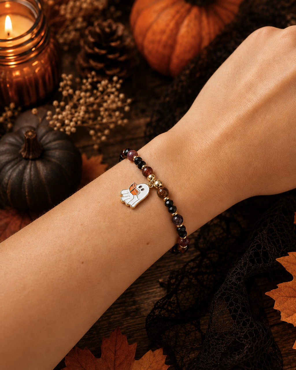 Ghostly Bookworm Bracelet