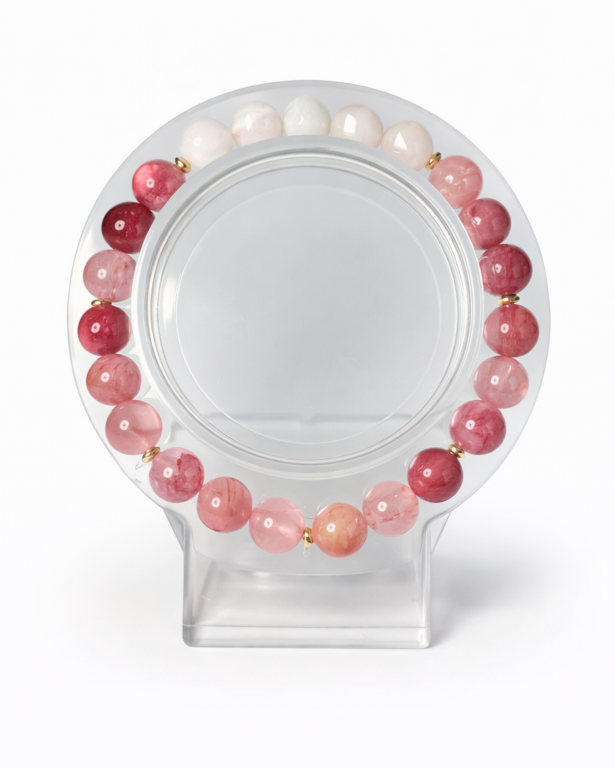 Misty Rose Jade Bracelet