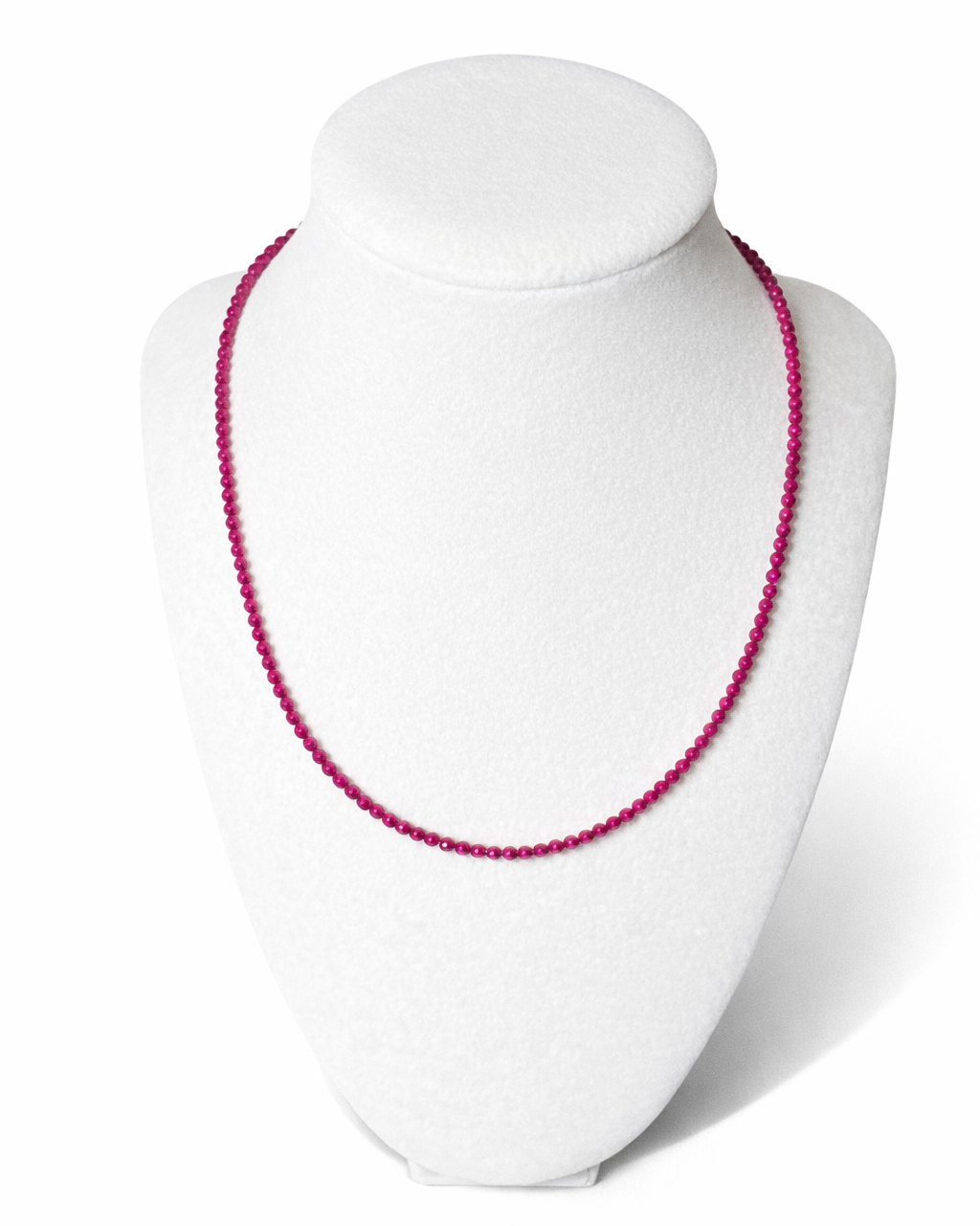 Faceted Ruby Necklace