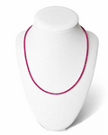 Faceted Ruby Necklace