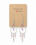 Pink Tourmaline Chandelier Earrings