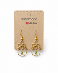 Green Tourmaline Teardrop Earrings