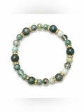 Handmade Burma Jade Stretch Bracelet