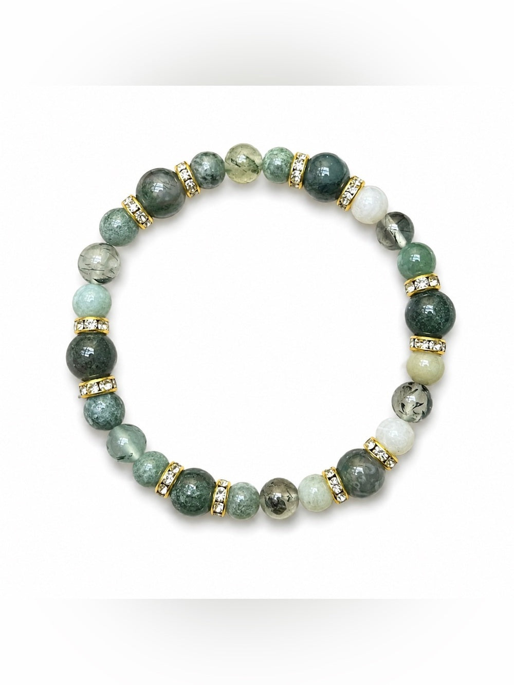 Handmade Burma Jade Stretch Bracelet