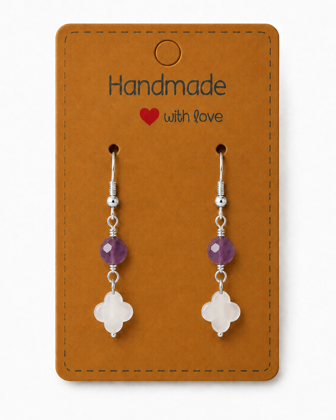 MOP Clover Earrings