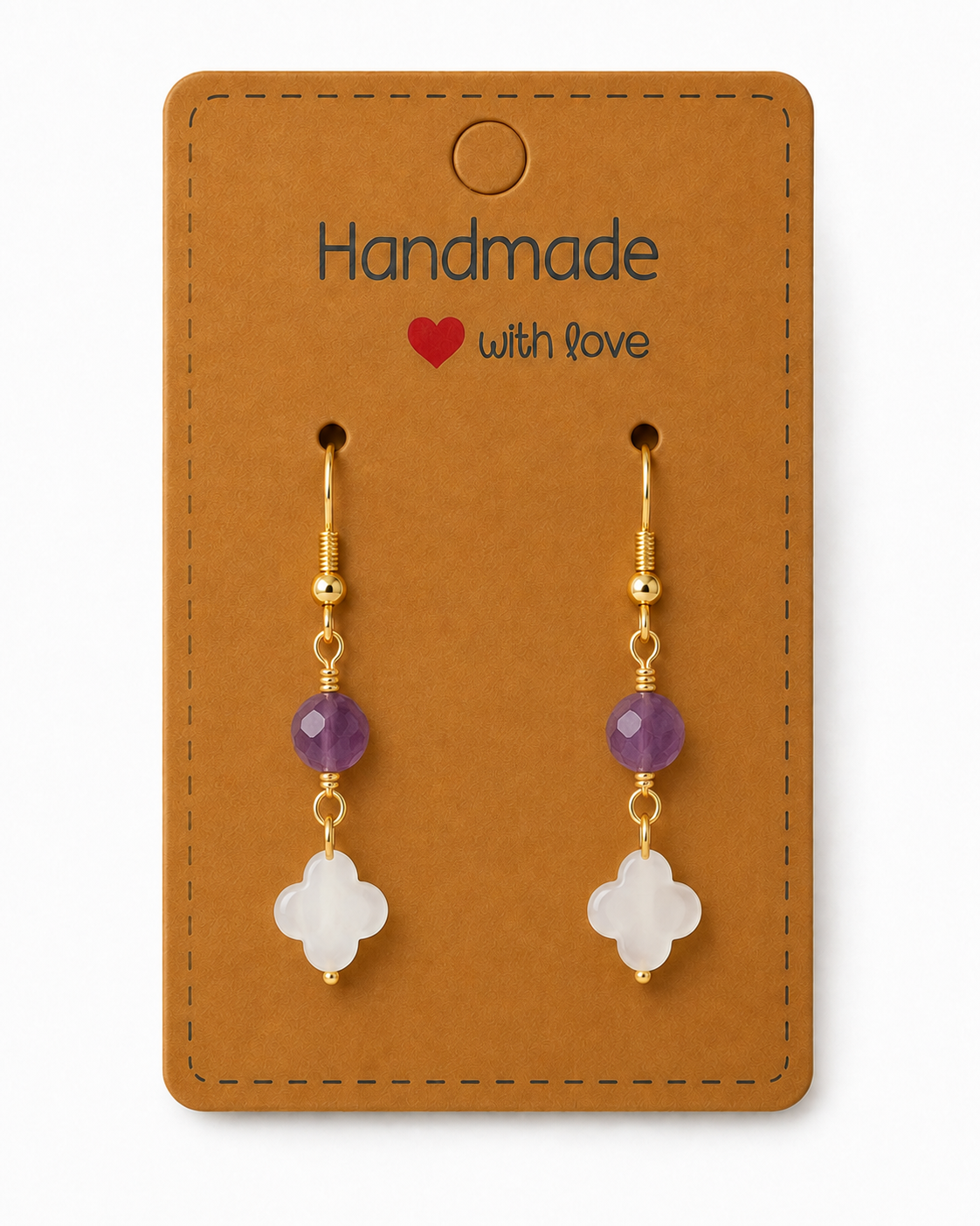 MOP Clover Earrings