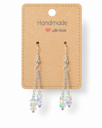 Amelia Jane Handmade Creations Ethiopian opal dangle earrings with faceted beads and S925 sterling silver posts