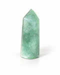 Amelia Jane Handmade Creations 3-inch polished green fluorite crystal tower with natural internal veining.