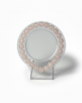 Amelia Jane Handmade Creations 7-inch beaded bracelet made of smooth, pale pink rose quartz gemstones.